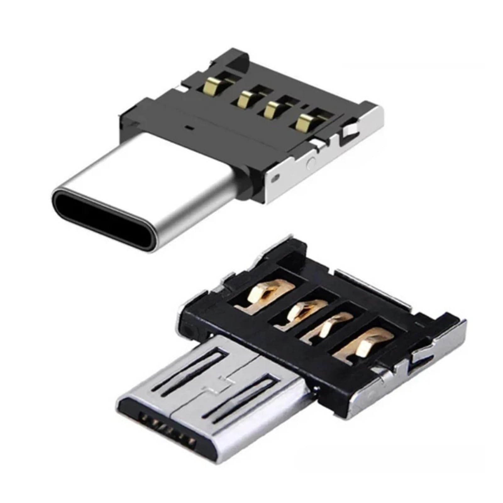 Adaptador USB C OTG tipo C a USB 2.0 hembra conector de datos para teléfono (1 micro USB)