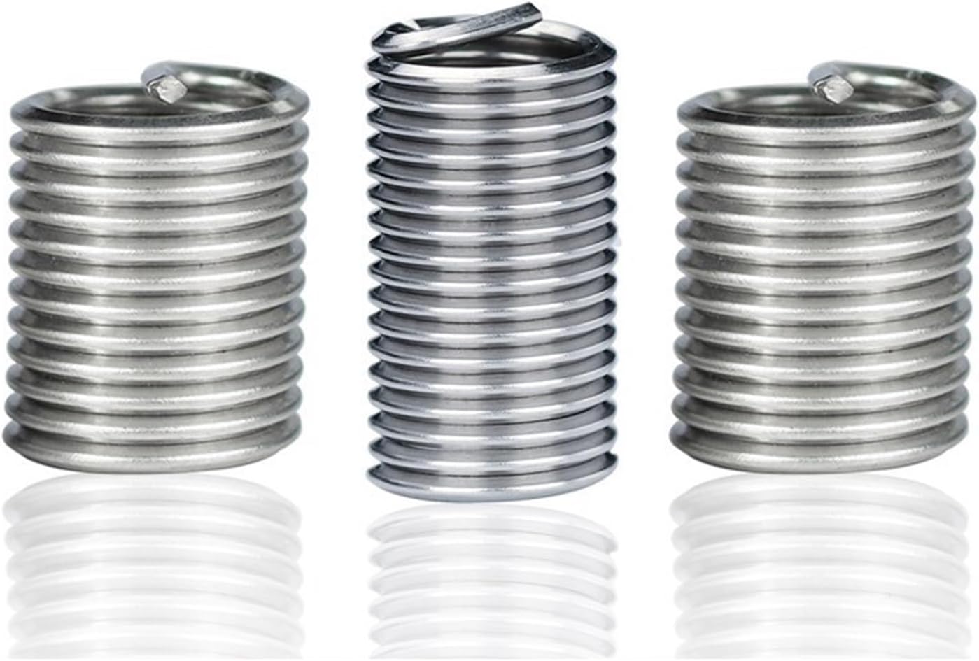 Stainless Steel Thread Insert M3-M14 Inner Thread Insert Assorted Set Fasteners Hardware Screw Repair Tool (Color : 140pcs M3-M12)