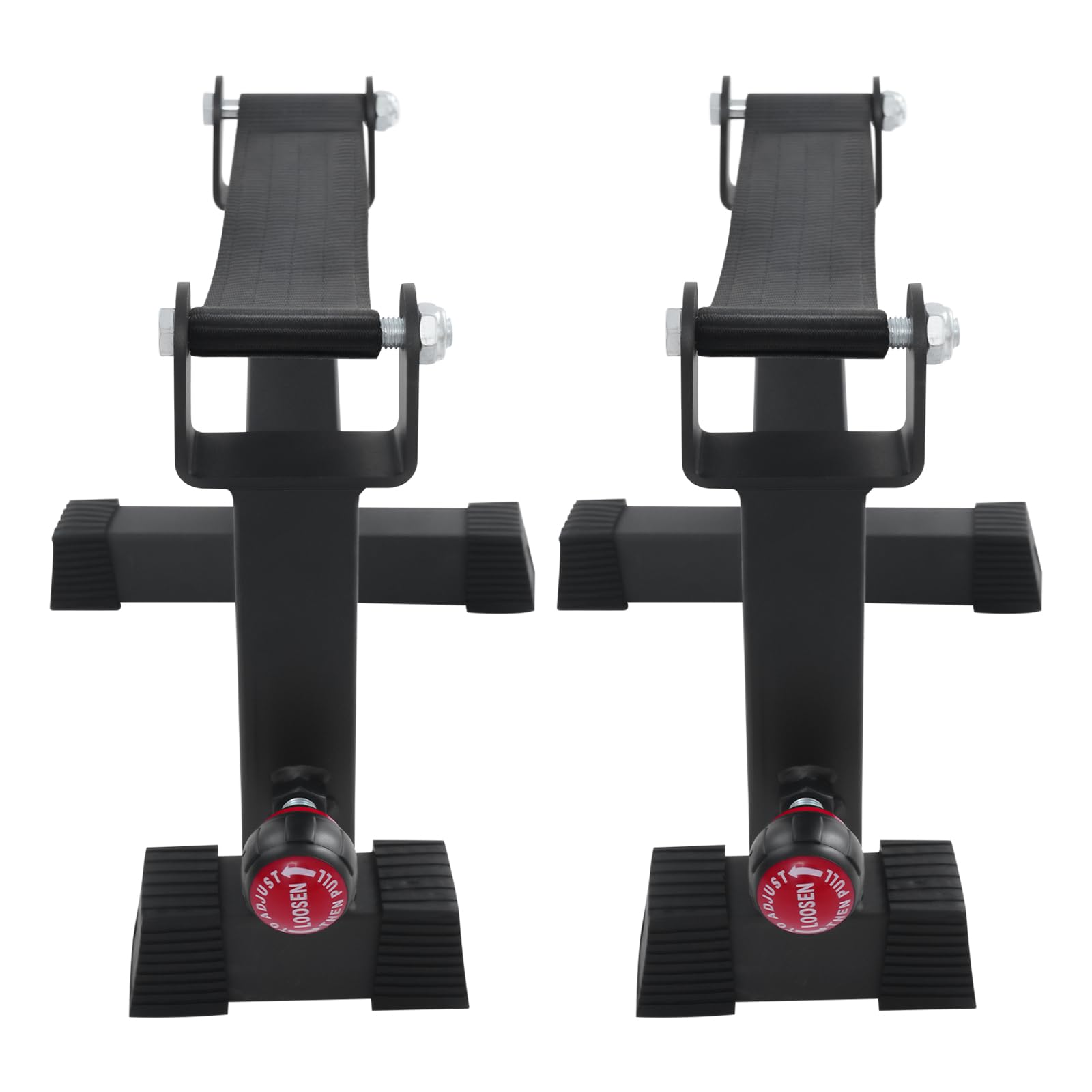 Set di 2 supporti per sollevamento pesi, fino a 300 kg, in acciaio al carbonio, altezza regolabile, per esercizi di sollevamento