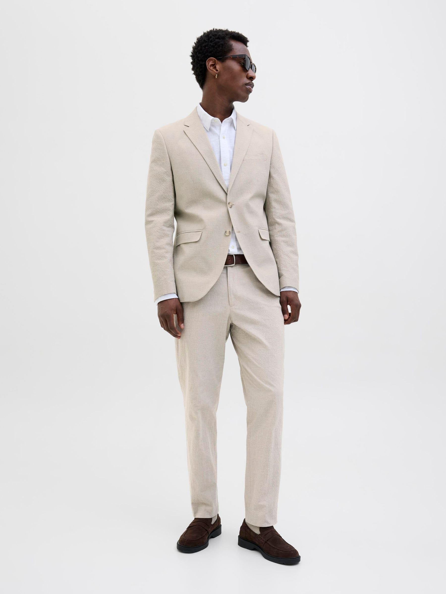 JACK & JONES Blazer JPRSTAN Slim Fit Blazer Hombre de un Solo Pecho