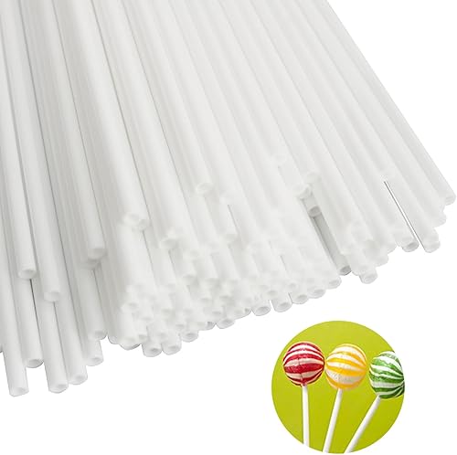Miniatura 4 de Cake Pop Sticks yyangz 200 palitos de piruleta blancos de 8 pulgadas para piruletas, galletas, dulces, postres, palitos de golosinas