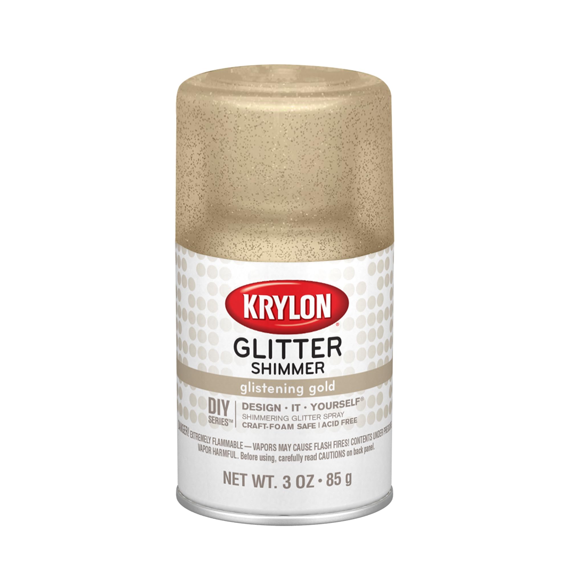 Krylon I00401 Glitter Aerosol Spray, Glistening Gold