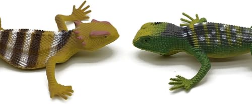 Miniatura 4 de Kvvdi 12pcs 5 Inch Colorful Fake Plastic Lizard Toys Action Figure Reptile Toy Lizards Realistic Favors