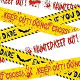 Halloween Decorations Caution Tape 3 in x 88.6 ft 3PCS, Scary Halloween Party Decorations for Indoor Outdoor, Haunted House Decor - Enter If You Dare - Haunted Keep Out - Keep Out Do Not Cross