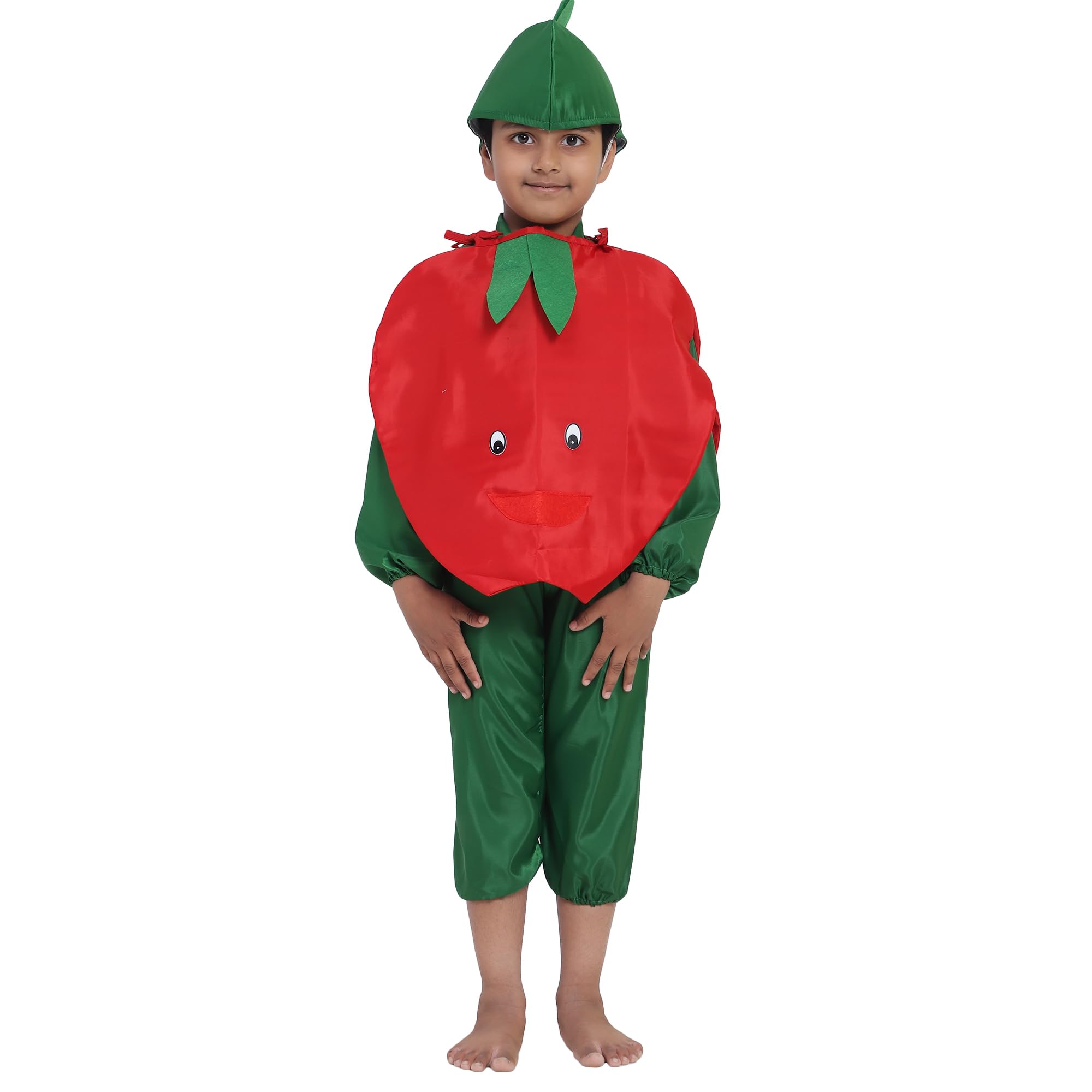 SILAYI BY RENU MEHRA Cotton Apple Smiley Fruit And Vegetable Jumpsuits For Kids | Halloween Cosplay Annual Function Costume Outfit For Boys And Girls - Yellow, (4-5 Year) (B0D14ZM9PY) Amazon Price History, Amazon Price Tracker