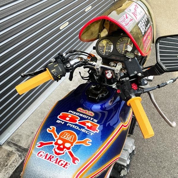 : 84バリ絞りハン ハチヨン ハンドル 日本製 メッキ