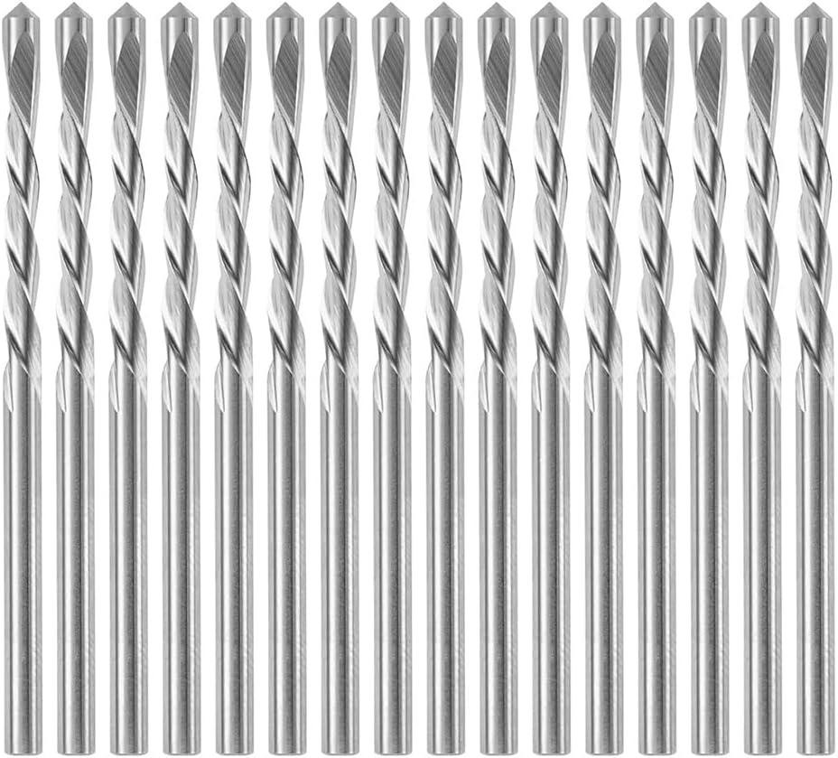 GP16 1/8Inch Drywall Pilot Point Cutting Drill Bit (16 Pack), Cutting Drywall, Suitable for Rotary Zipper Spiral Saws