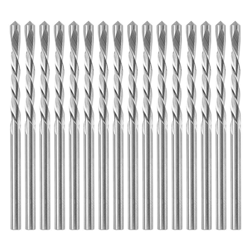 Yominerr GP16 1/8Inch Drywall Pilot Point Cutting Drill Bit (16 Pack), Cutting Drywall, Suitable for Rotary Zipper Spiral Saws