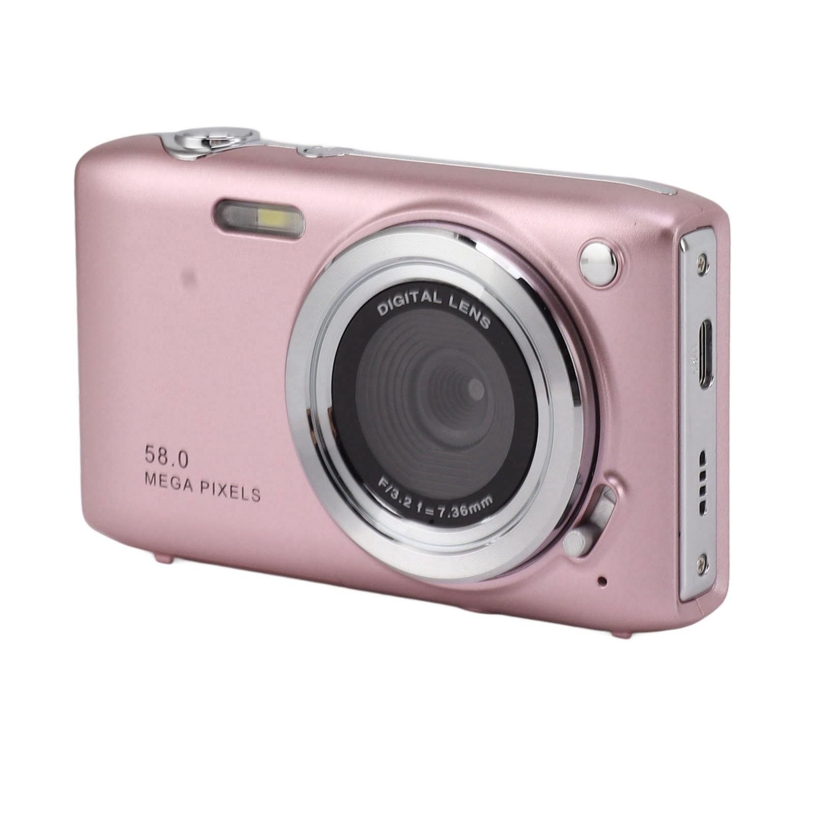Piccola Fotocamera per Adolescenti, Esposizione Automatica, Schermo IPS da 2,88, 58 MP, Fotocamera Digitale 4K per Viaggi (PINK)