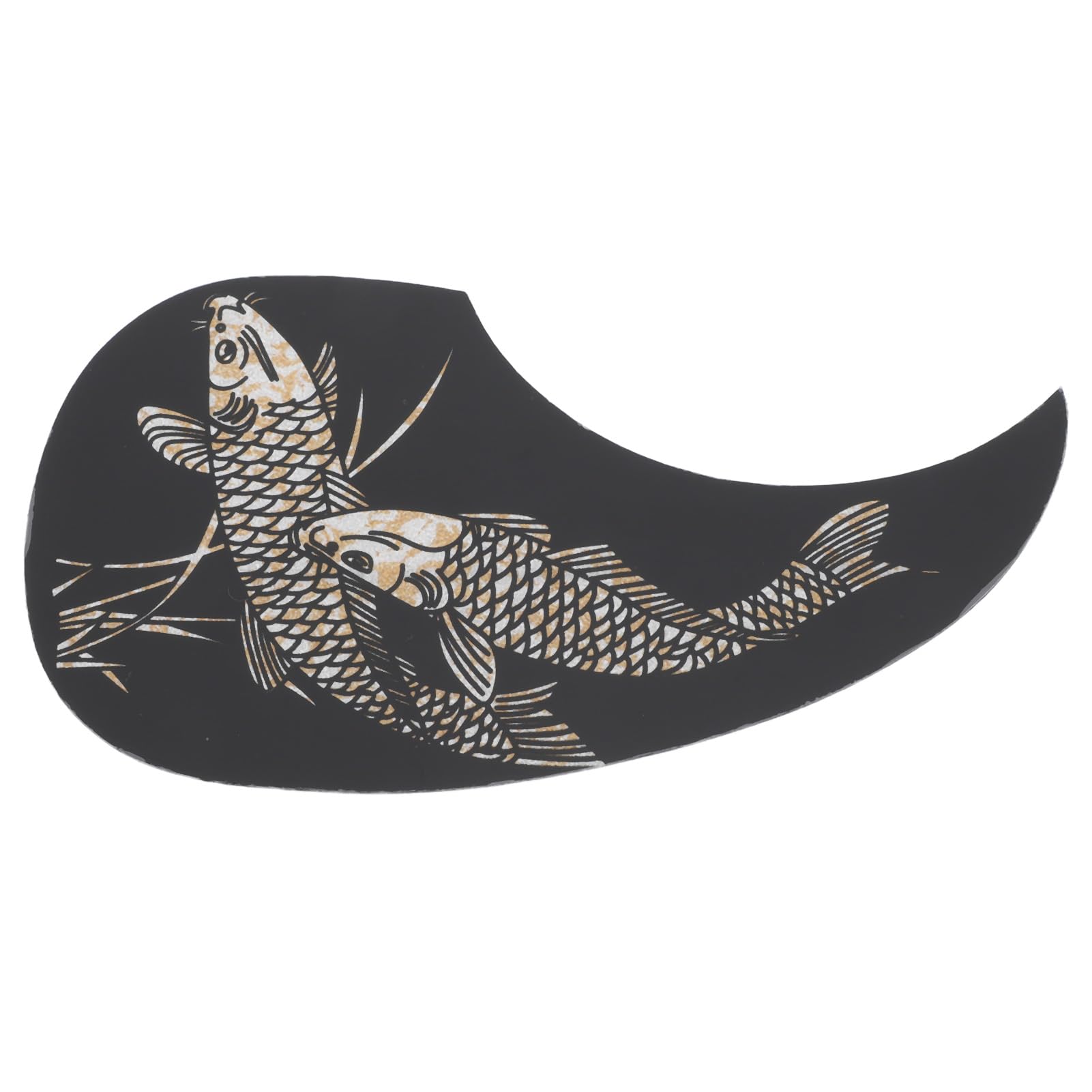 SPYMINNPOO Guitar Pickguard Sticker, Fish Patterns Self Adhesive Anti Scratch Pick Guard for Acoustic Guitar Parts
