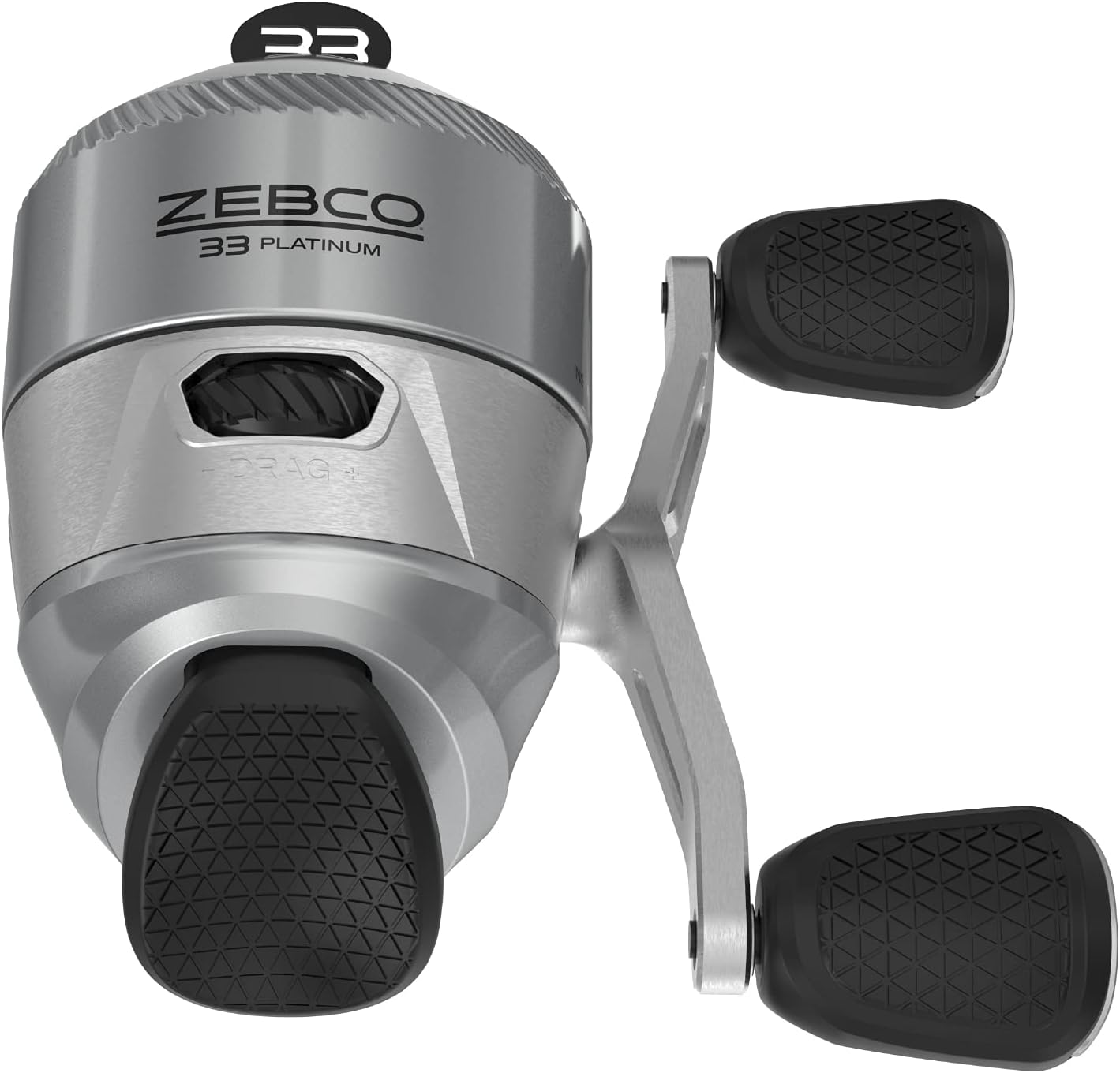 Zebco 33 Platinum Spincast Reel, 5 Ball Bearings (4 + Clutch), Instant Anti-Reverse with a Smooth Dial-Adjustable Drag, Powerful All-Metal Gears and Spooled with 10-Pound Cajun Line