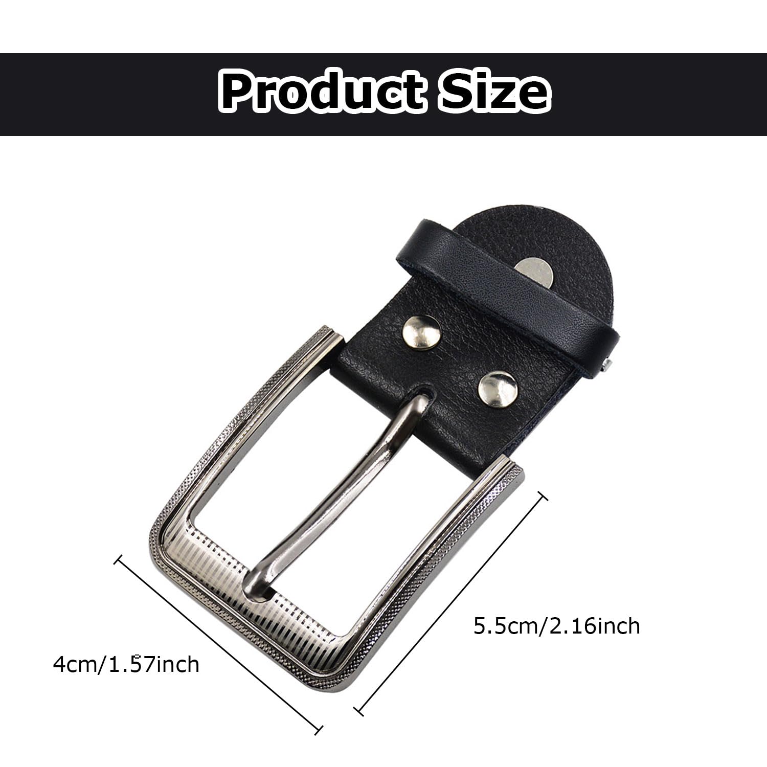 Boucle Ceinture, Boucles de Ceinture Métallique 40mm Boucle De Ceinture Classique à Dents Simples Carrées Boucle de Ceinture Homme Ceinture Rechange Boucle Ardillon Pour Hommes Femmes Ceinture