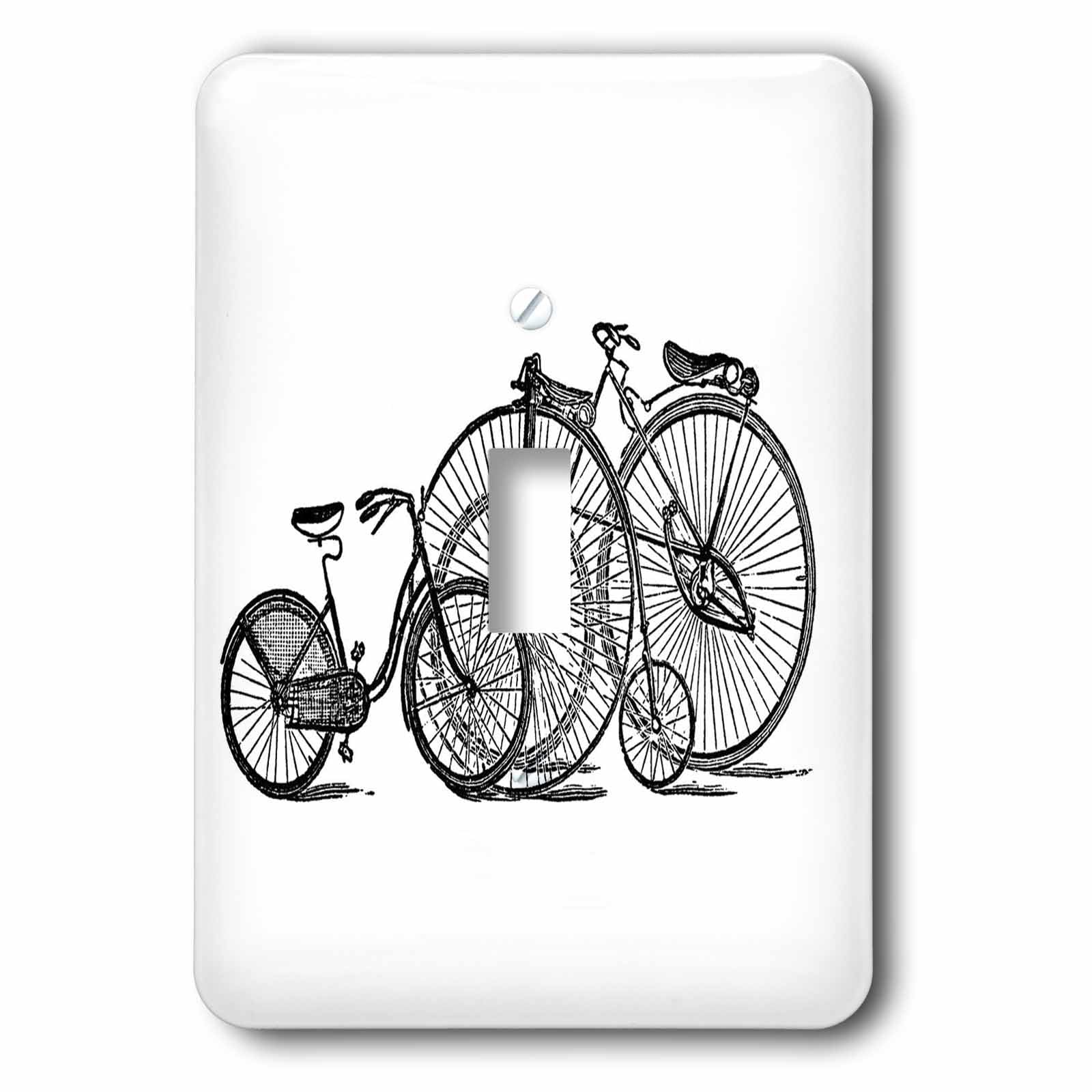 Interrupteur 3 vélos vintage pour remplacer une plaque murale terne