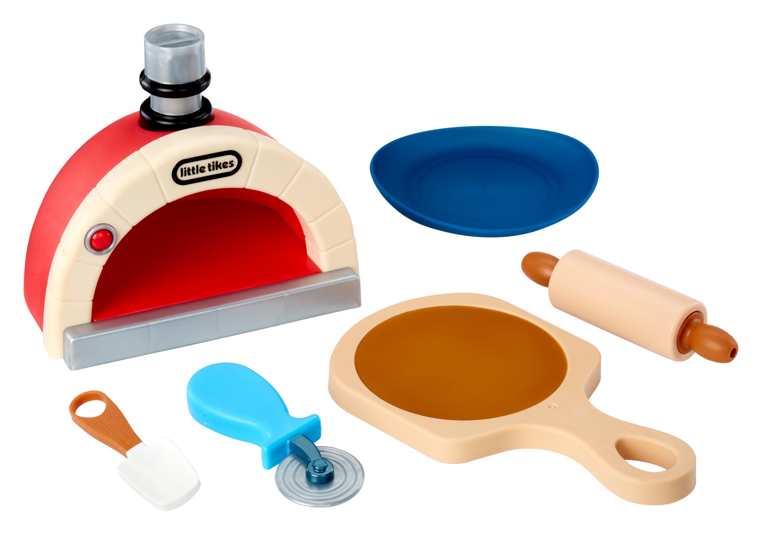 Little Tikes Creative Chefs Pizza Kit - con Arena Especial de Juego Make-It! Mix, 22 Accesorios, Juego de Chef de Pizza Realista, para Niños y Niñas Mayores de 3 Años, NO Comestible