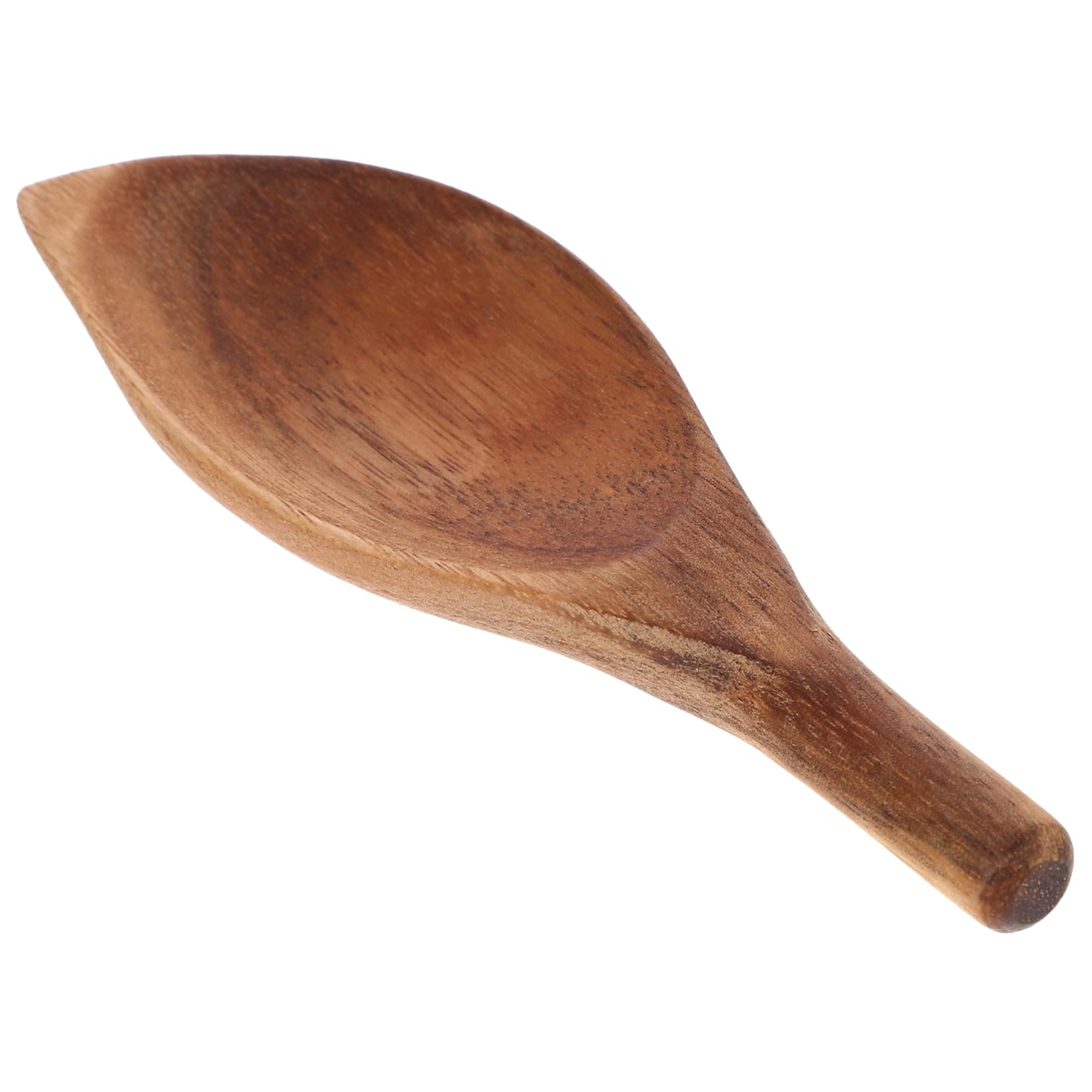 Veemoon Coffee Powder Scoop Bump Spoon Smooth Edges Wooden Bean Spoons for Tea Leaves Practical for Home Restaurants and Shops
