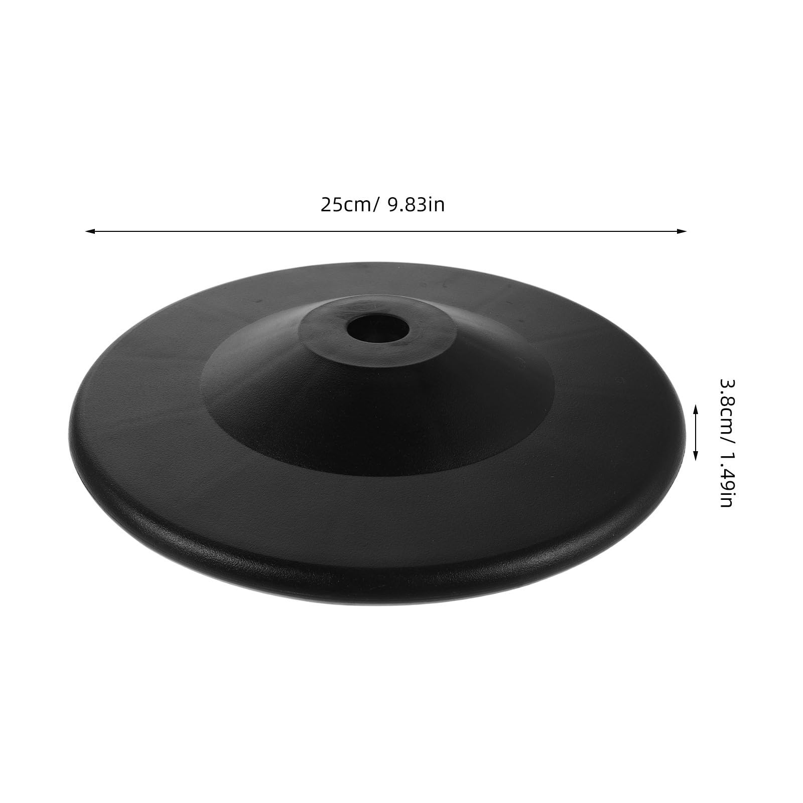Disque de Support pour Démonte-pneu en Plastique Noir, Trou 25 Mm