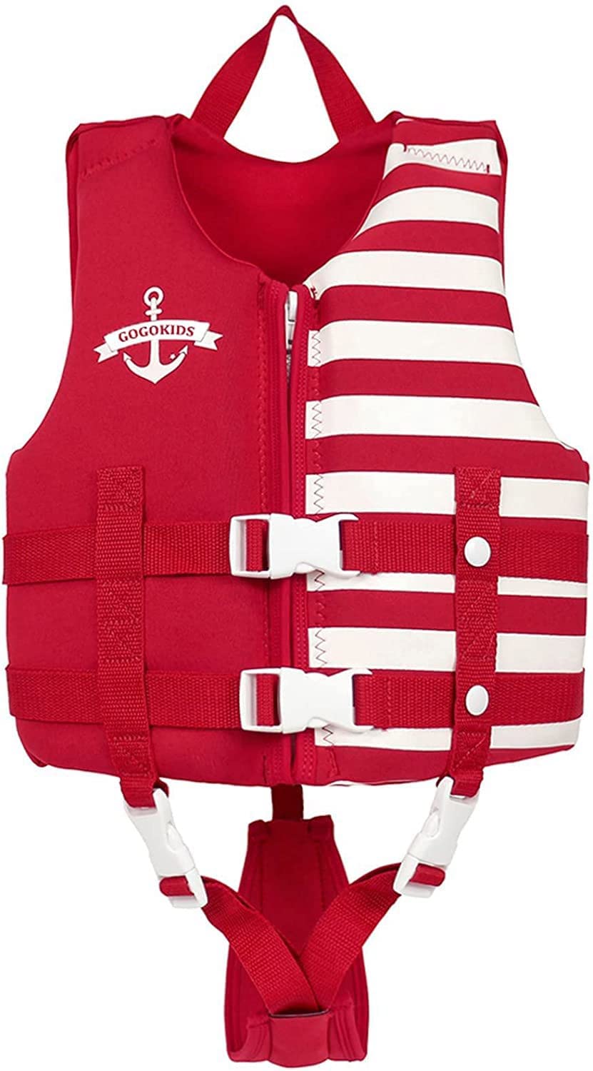OldPAPA Kids Swim Vest, Toddler Swimming Vest Children Swim Jacket for 1-9 Years Old, Neoprene Baby Floats Vest Swim Training Vest Flotation Swimsuits with Safety Buckles & Adjustable Straps