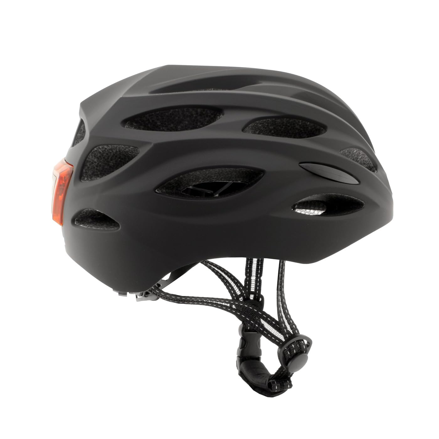 CoolBox M02 Casco para Patinete Eléctrico o Bicicleta Negro con Luz LED Frontal y Trasera. Ligero y Resistente con Espuma EPS y Cubierta de Policarbonato, Diseño Transpirable. Talla M
