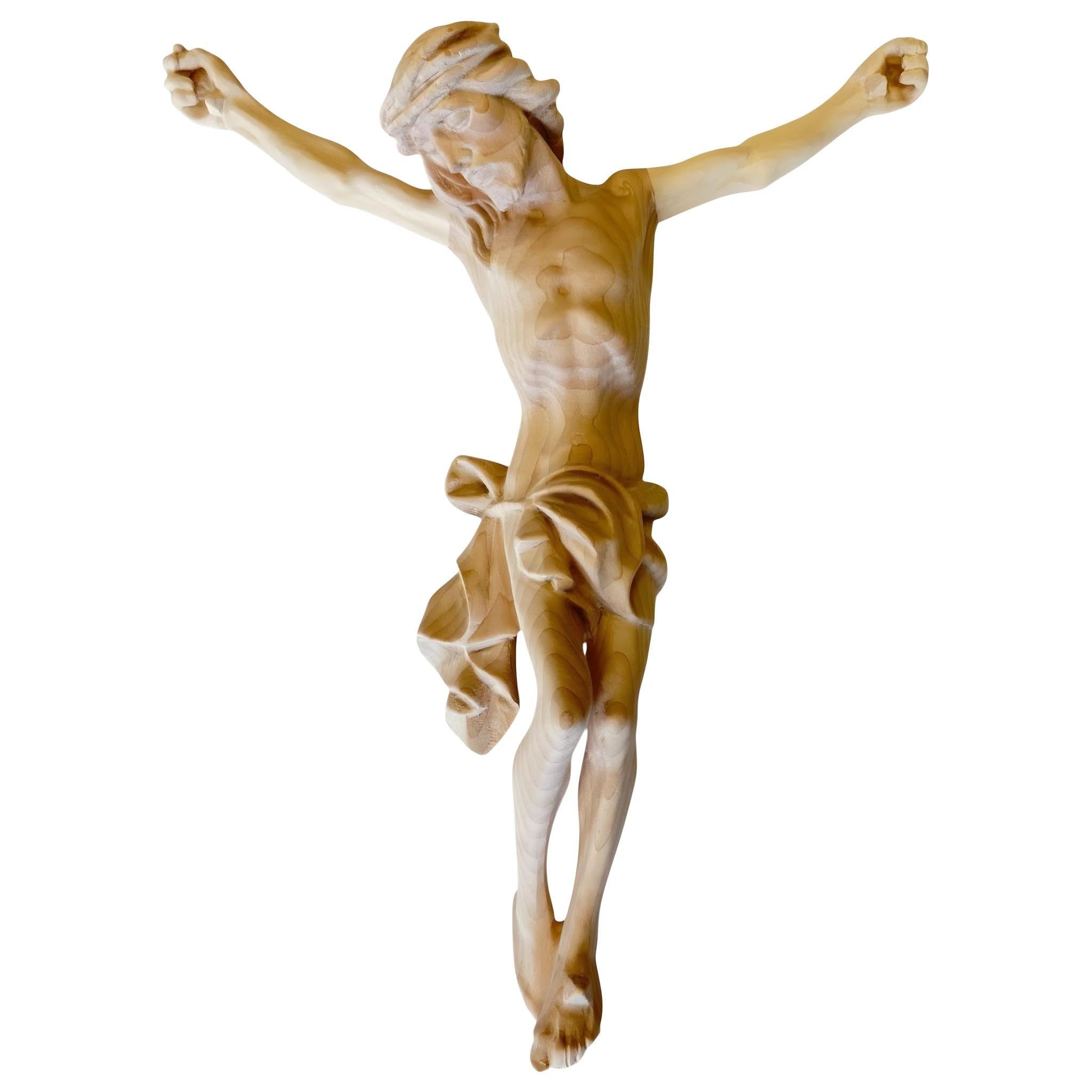 Dolfi | Jezus Ciało Chrystusa wykonane z drewna 12 cm | Ręcznie malowane w Val Gardena | Artykuł religijny