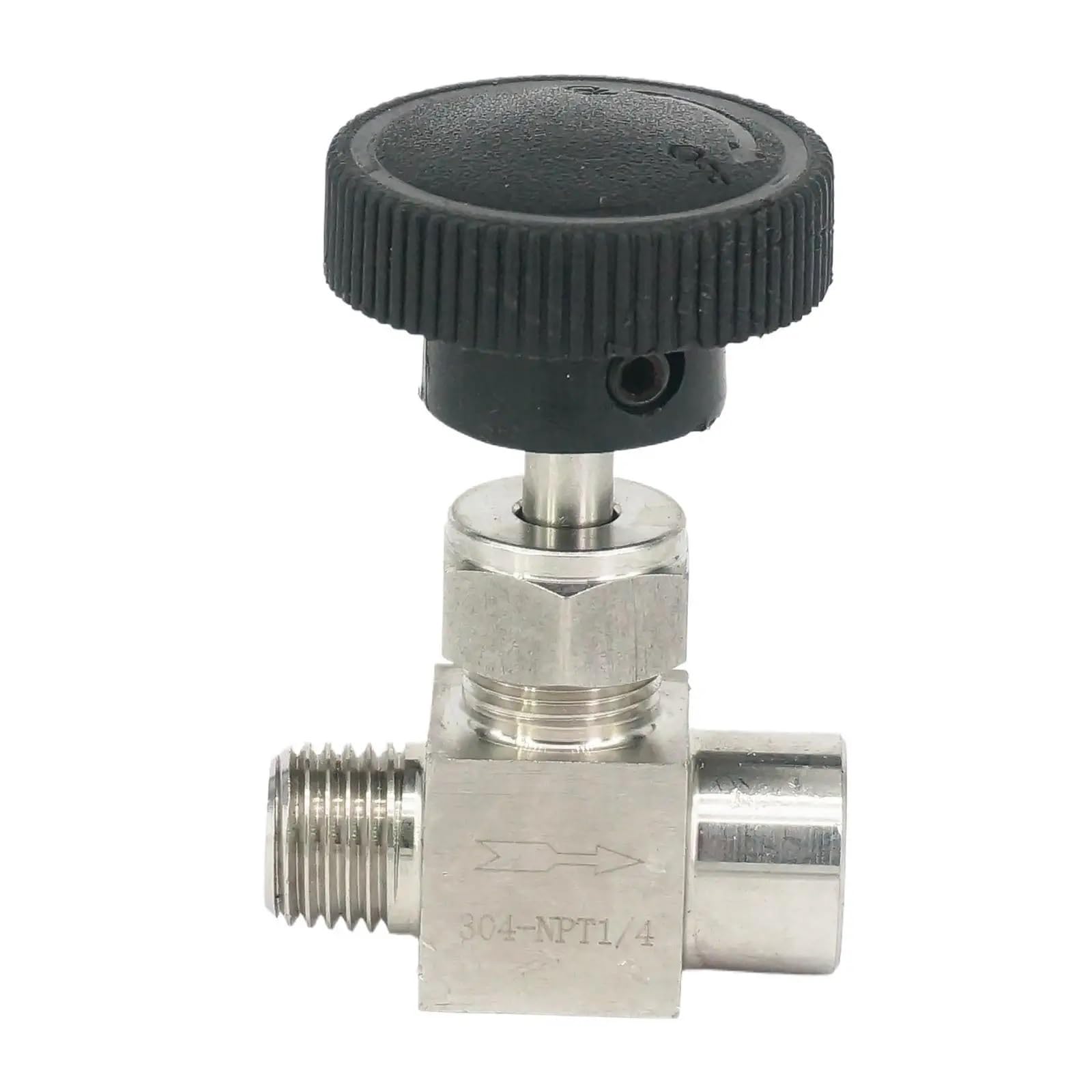 Vanne à pointeau 1/4 NPT en inox 304 femelle-mâle pour régulation précise du débit