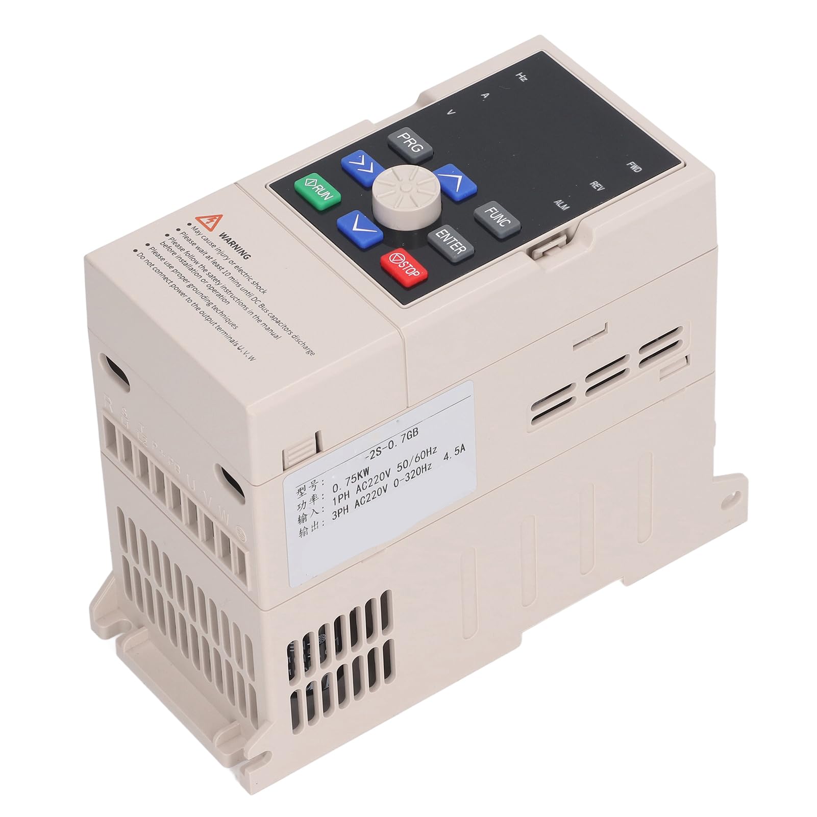 Variador de frecuencia de 750 W, Control de Velocidad de Motor de Alto Rendimiento VFD, CA 220 V, Uso en Interiores