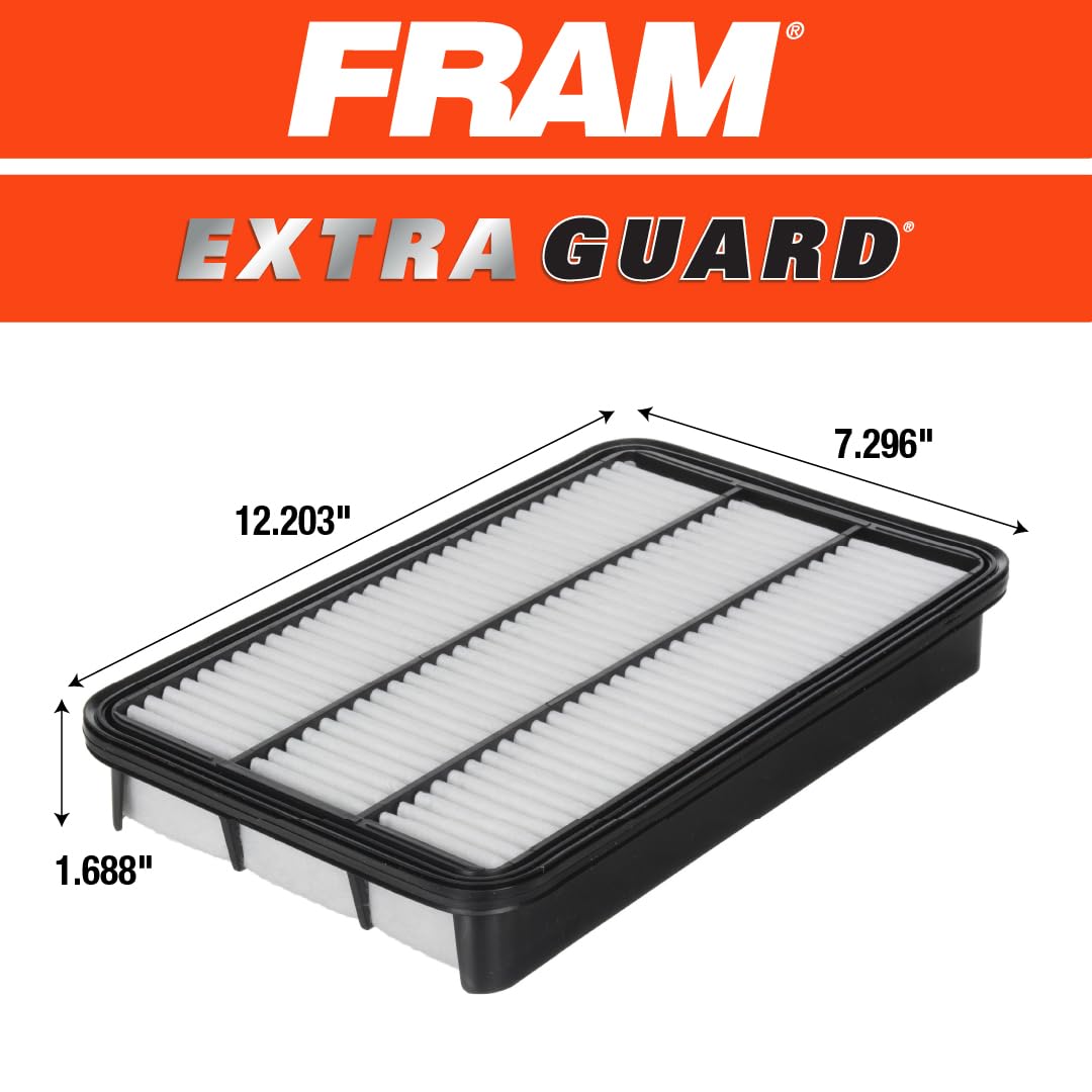 FRAM Filtro de aire de motor de plastisol redondo Extra Guard, fácil de instalar con protección avanzada del motor y rendimiento óptimo, CA7351