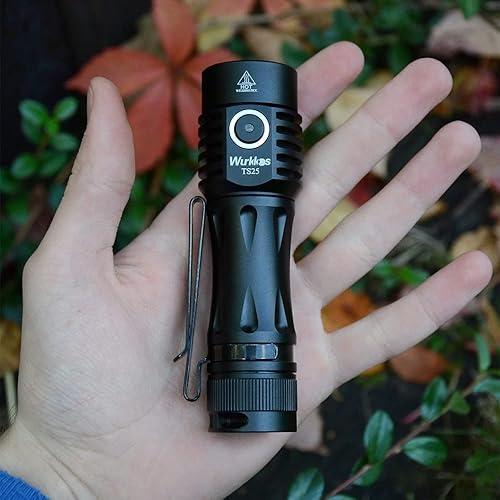 Miniatura 8 de Wurkkos Linterna LED recargable EDC, súper brillante de alto lumen de 4000 lúmenes, linterna pequeña con Andruril 2.0 UI, potente linterna compacta