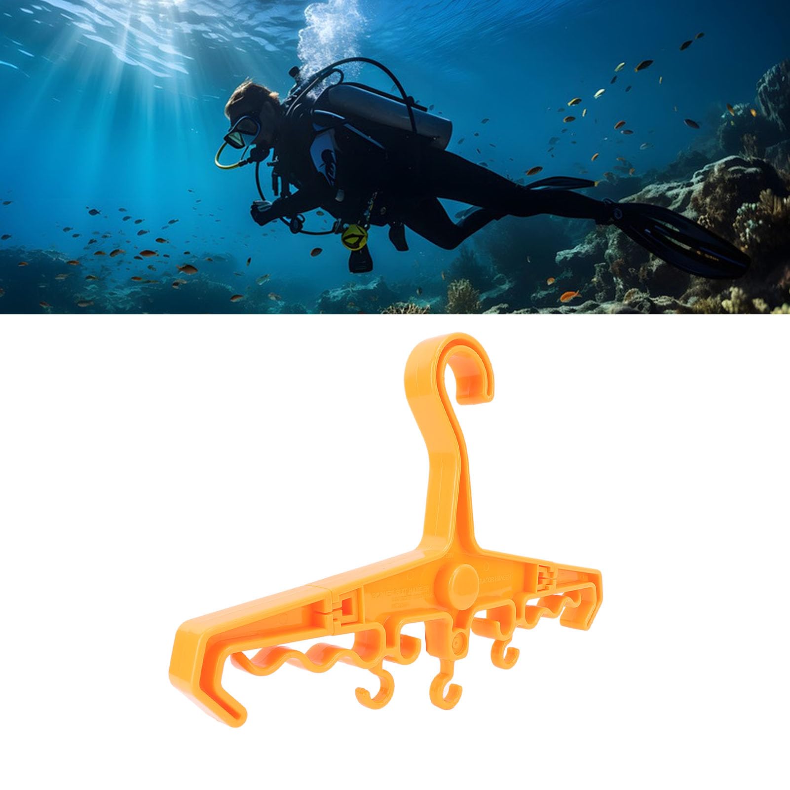 Gancio BCD multiuso JHTLLO, borsa ergonomica per attrezzatura da immersione ABS, portatile per viaggi, sport acquatici e protezione degli attrezzi