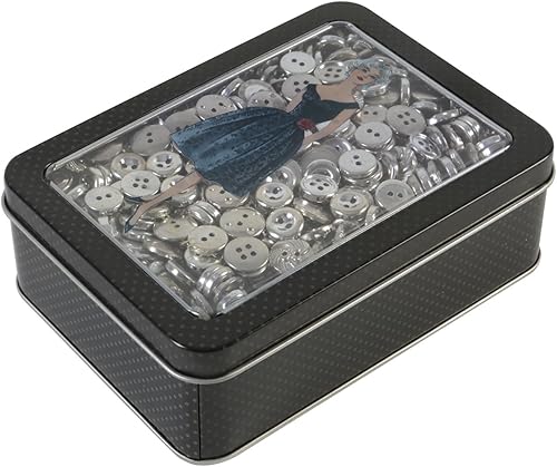 Simplicity Vintage 170001774 Retro Patrón de costura Obra de Arte Botones con Botones Variados, Negro