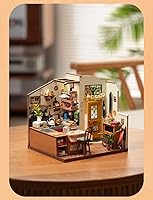 Vista 4 de Rowood Kit de Casa en Miniatura, Kit de Casa de Muñecas en Miniatura de Bricolaje para Adultos, Kits de Modelo para Adultos para Construir con LED