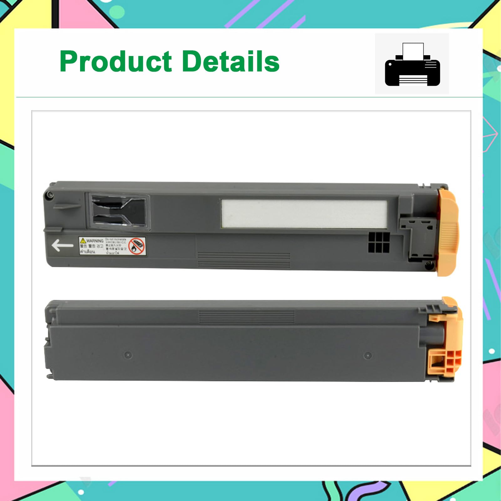 Compatible pour Xerox 008R13061 Boîte De Toner Usagé, pour AltaLink C8030 C8035 C8045 C8055 C8070 WorkCentre 7425 7428 7435 7525 7530 7535 7545 7556 7830 7830i 7835 7845 1-Pack