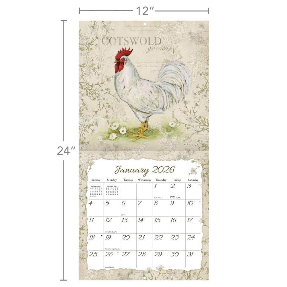 WSBL Calendario da parete 2026 Galli 12X12 (26997001691)