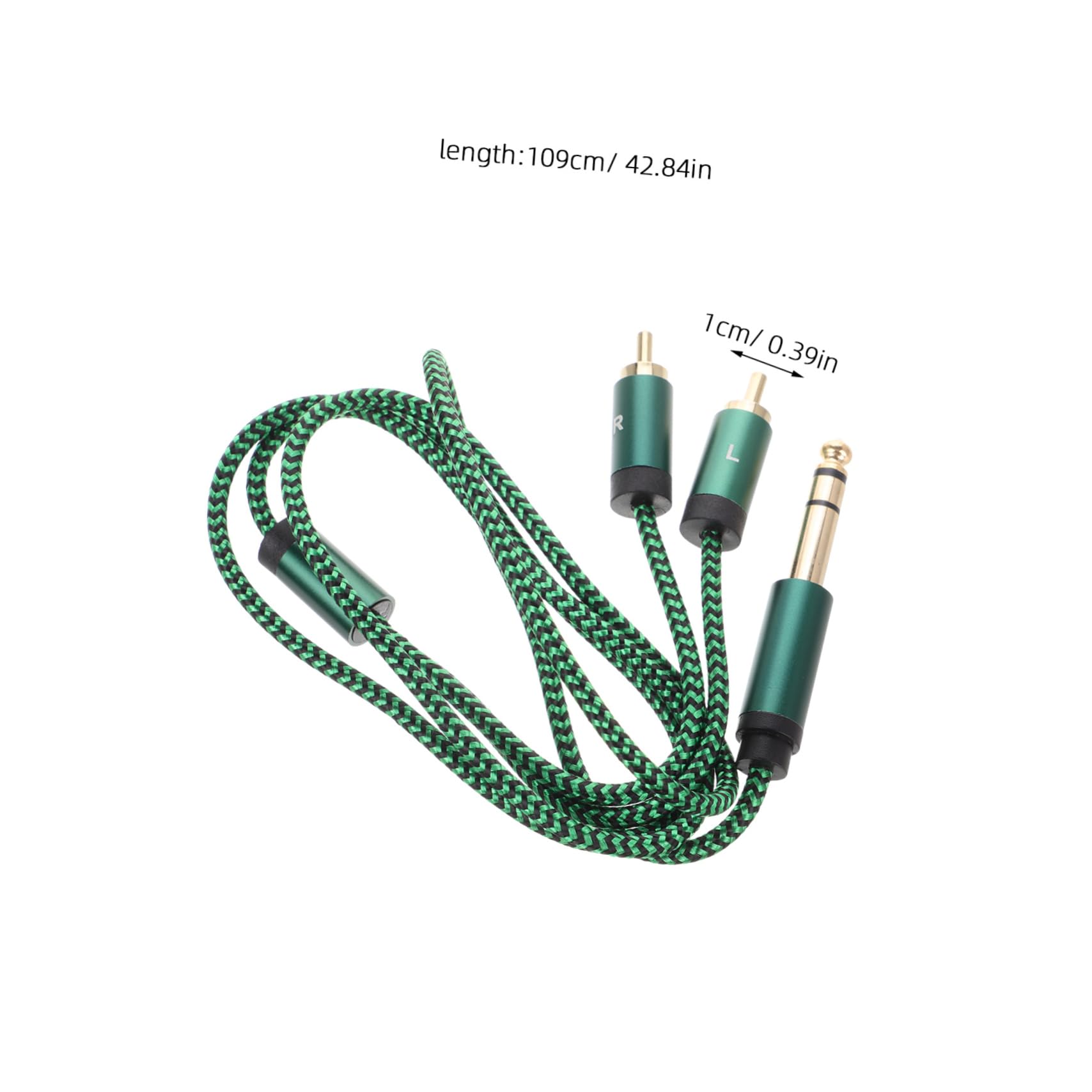 OFFSCH Electric Guitar Patch Cable to Dual Connection for Studio Monitors and Live Sound Guitar Pedal Cable