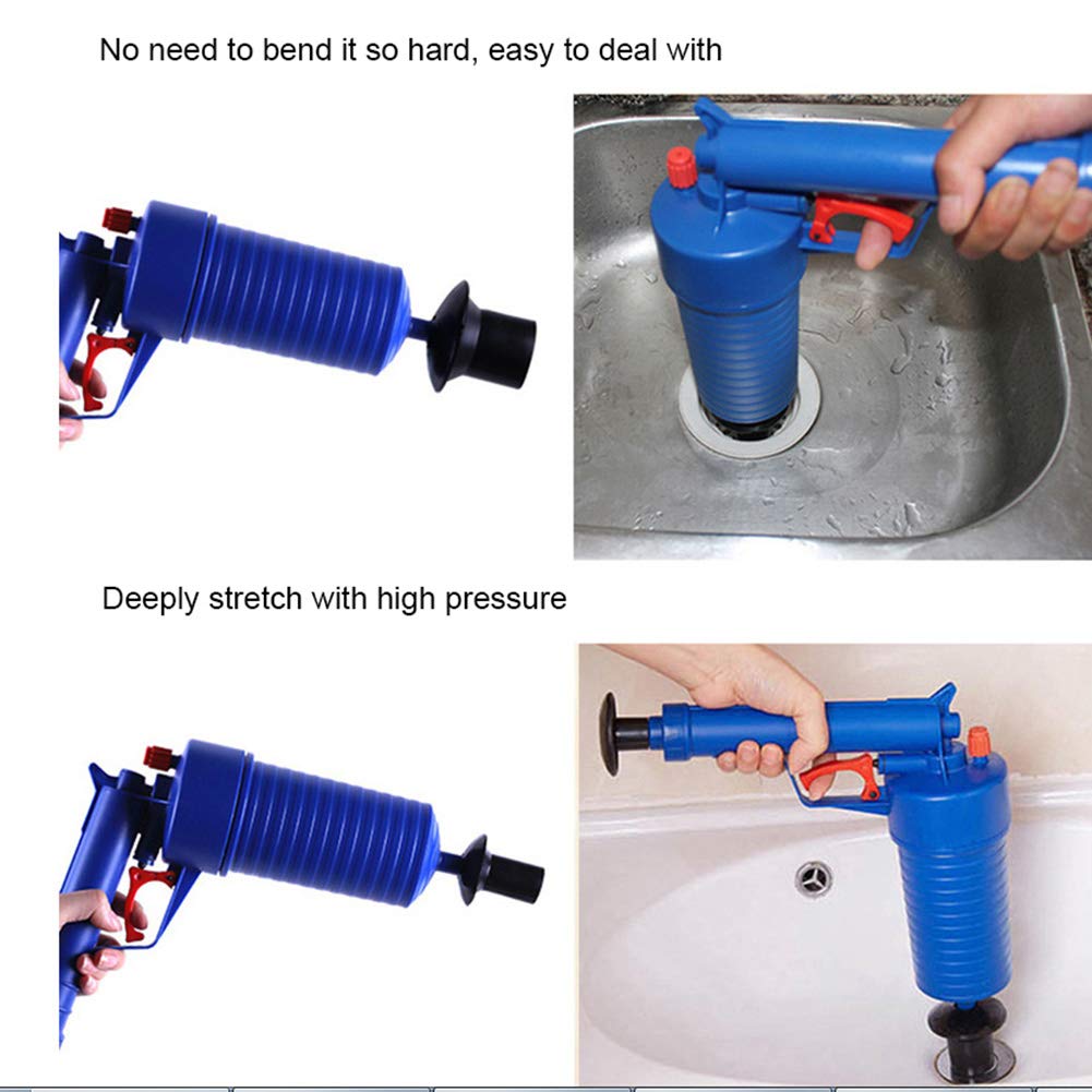 Pompa Per Sblocco Tubi Ad Alta Pressione - Per Water, Lavandini E Scarichi, Con Tecnologia Aria Compressa - Foto 6