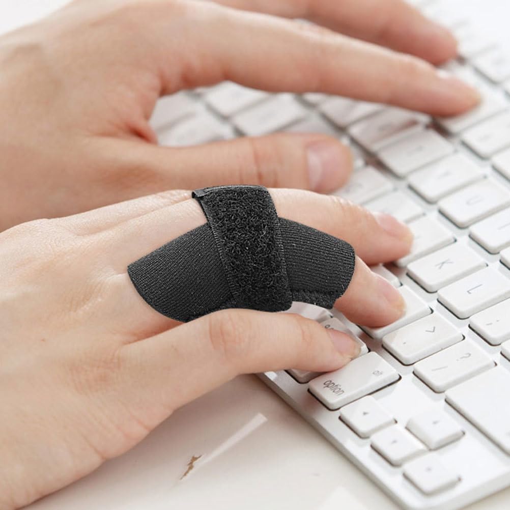 GATHINESS Finger Guard 2 Pack Sports Finger Splint Strap for Basketball Wrap Band with Breathable Oxford Cloth Adjustable Support for Grip Protection and Stability 1