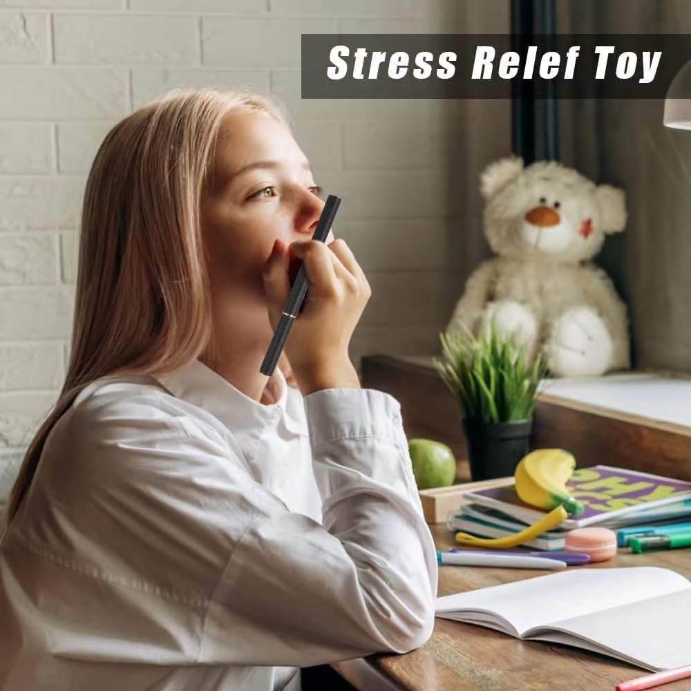 Magnetic Fidget Pen Spinners Toys, Adults Anxiety Stress Relief Decompression Stick Carbon Fiber 3-Sectioned Fidget Stick Toy - Image 2