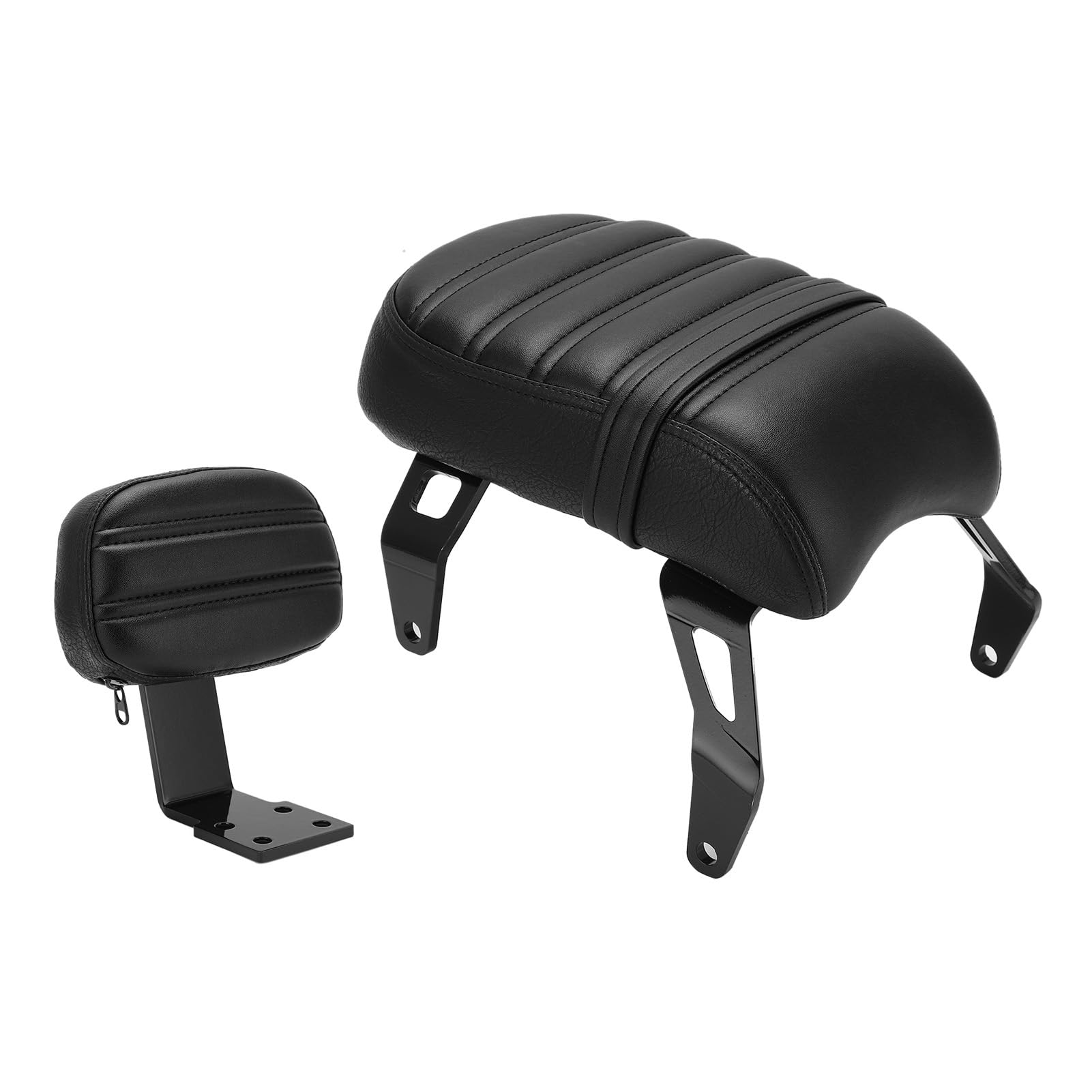 Sedile per passeggero con schienale corto per Indian Bobber, guida comoda per piloti a lunga distanza (nero)