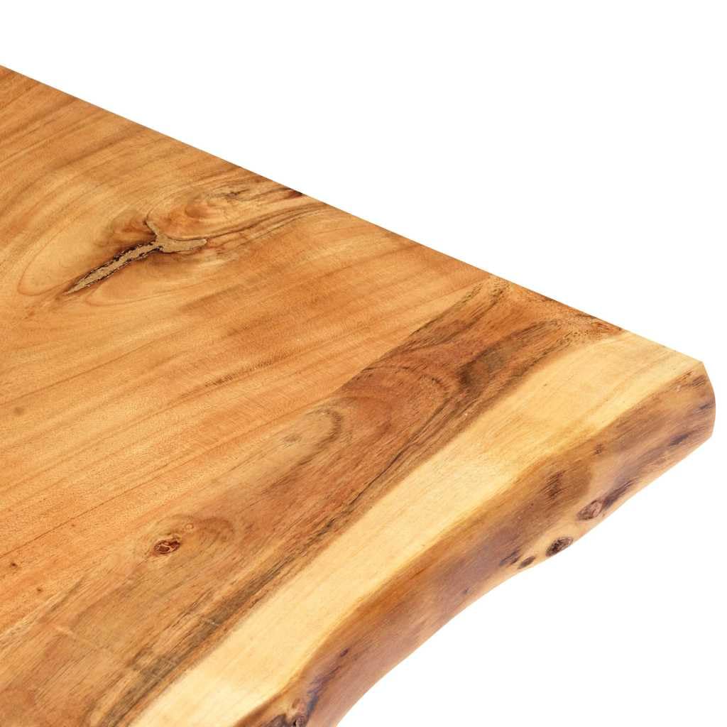 Blat z Litego Drewna Akacjowego 100x(50-60) x2,5 cm z ną Krawędzią