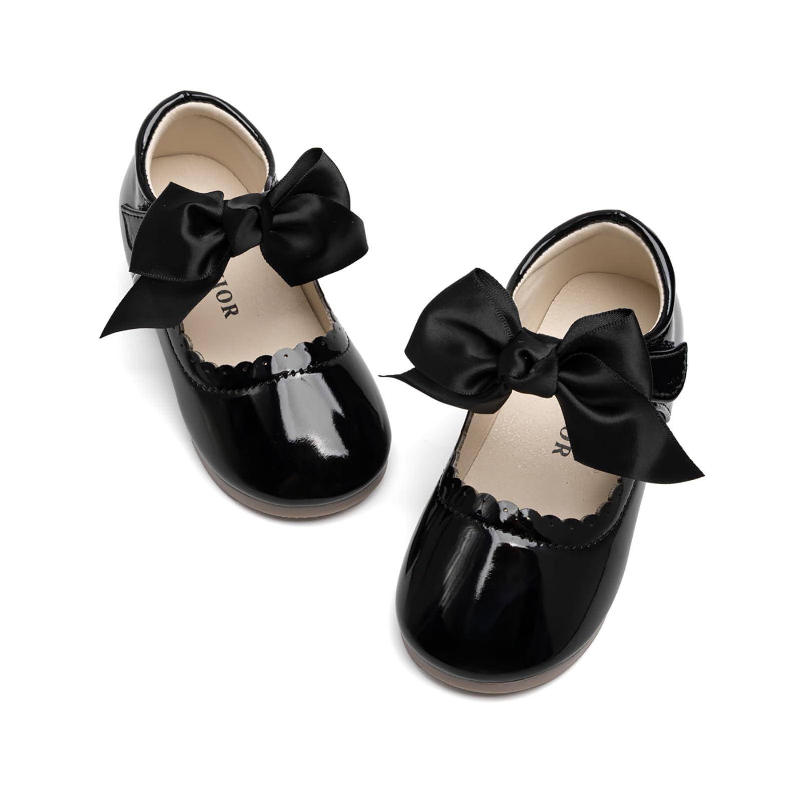 CENCIRILY Mary Jane - Scarpe da bambina, punta quadrata, per feste, matrimoni, glitter, con fiocco, paillettes scintillanti, per compleanno, ballo, cosplay, danza