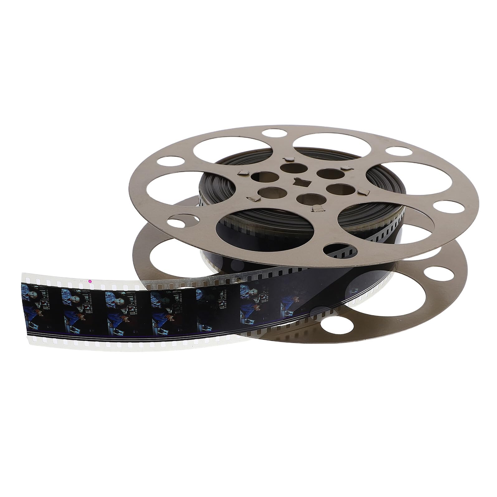 Retro Filmstreifen Dekoration aus Eisen, Gold, 18 Cm
