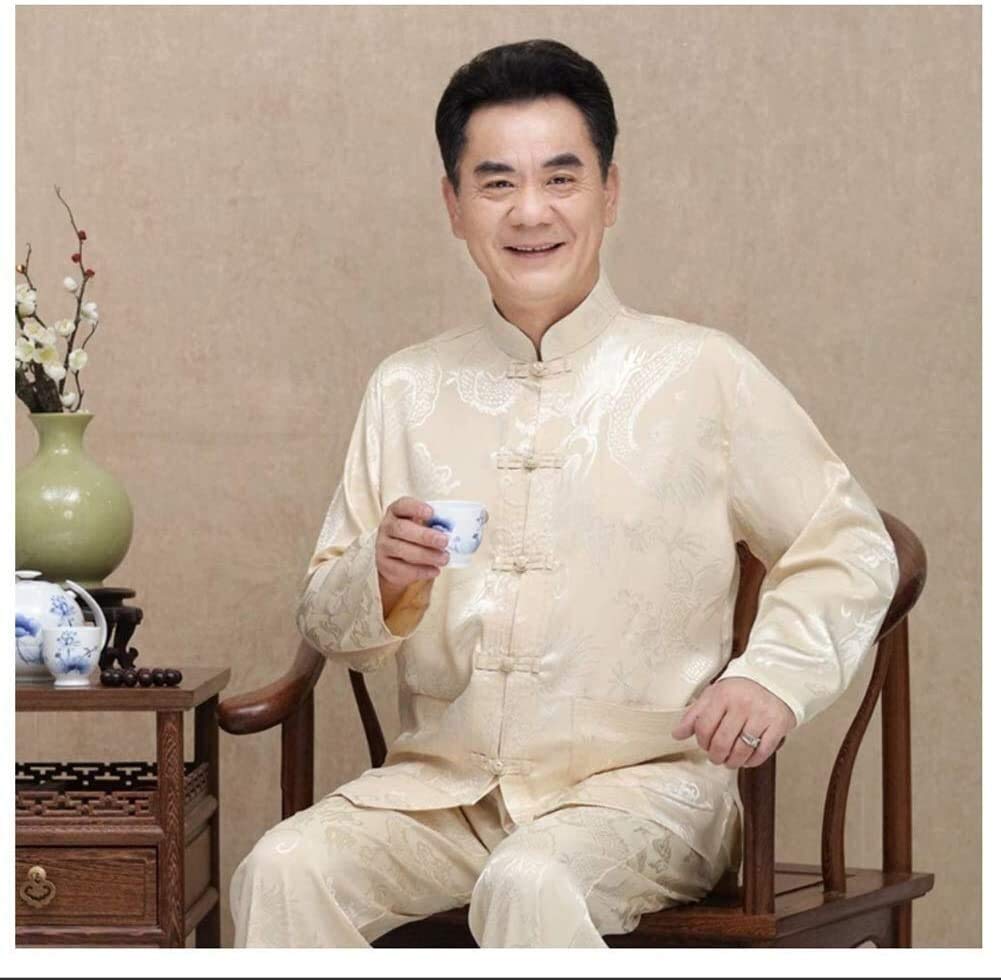 Cztery pory roku Tai Chi Uniform Set, Martial Arts Suit Mens Chinese Clothing Tang Suit, Wing Chun Shaolin Tai Chi Tradycyjny kostium Odzież Garnitury dla mężczyzn, Zen Meditation Yoga Suit
