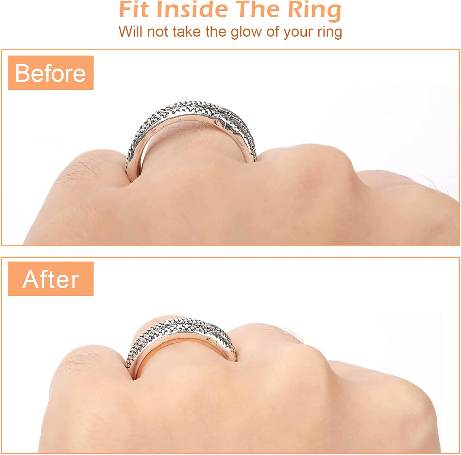 8 Sheets Ring Adjusters, Ring Adjuster for Loose Rings, 4 Colors Ring