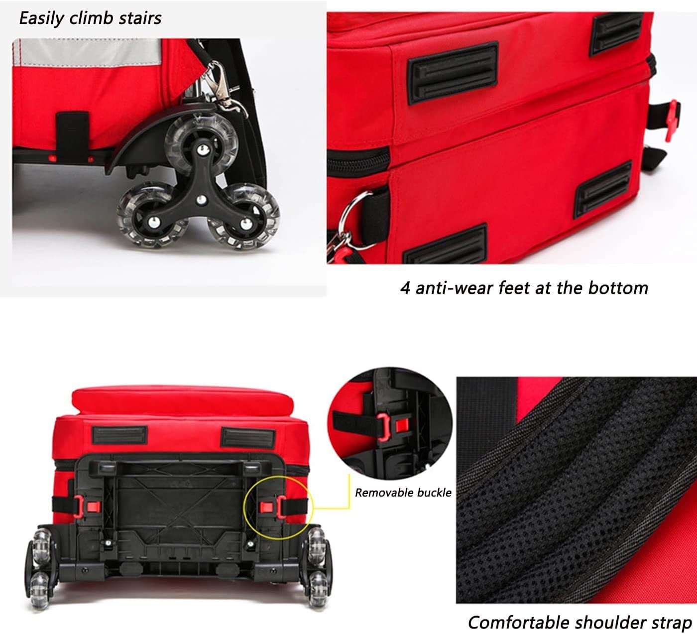 Profesjonalna apteczka pierwszej pomocy Trolley Medical Box, wodoodporna tkanina Oxford, torba na akcesoria medyczne, torba na samochód, wędrówki, plecak, kemping, podróże