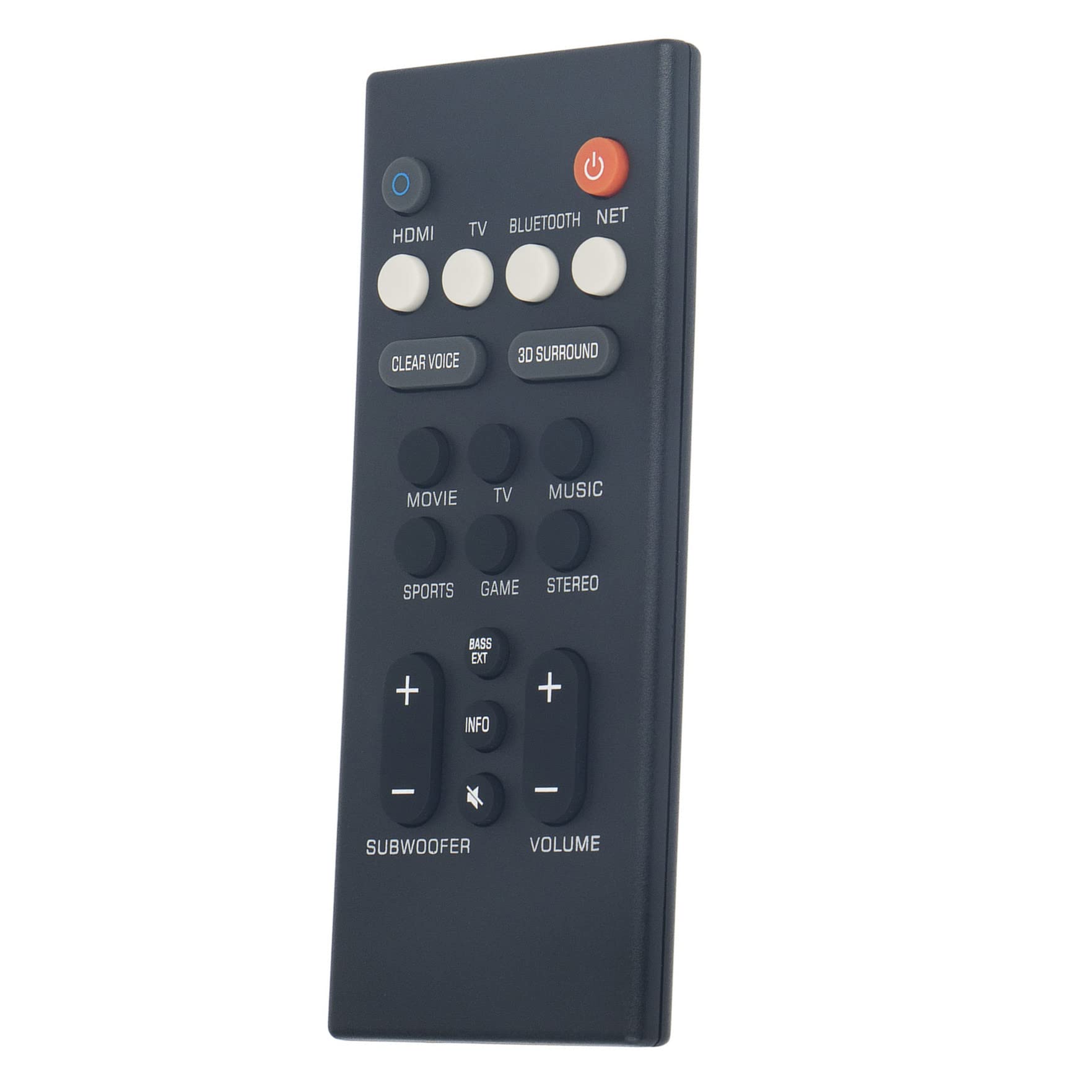 Nouveau VCQ9140 Télécommande De Remplacement VCQ9140 Soundbar Télécommande Pour Yamaha Sound Bar Soundbar Audio Speaker System Vcq9140 Yas 109 Yas 209 Ats 2090 Ats 1090 Remote Controller 91577353