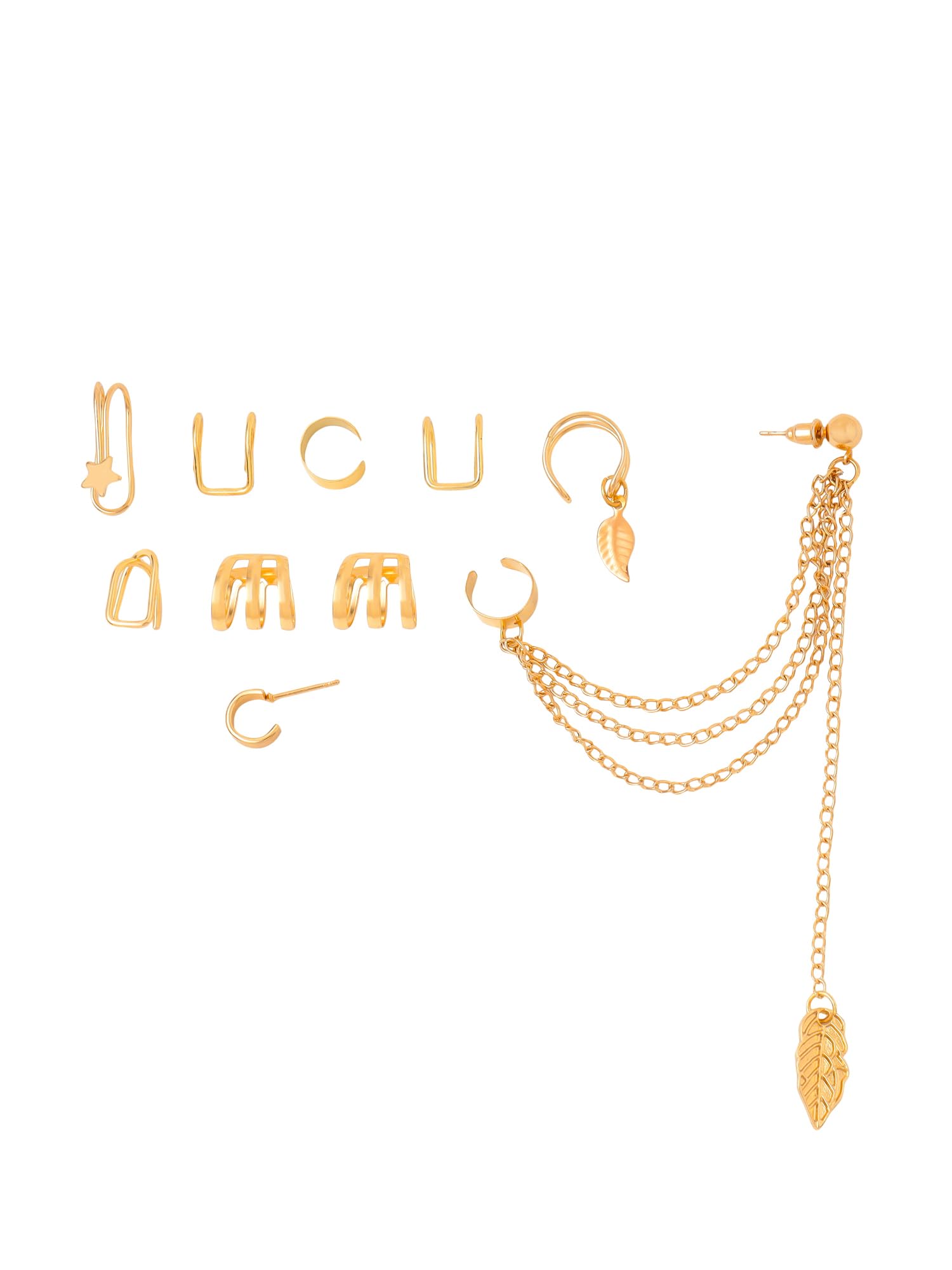 Earrings for Women and Girls Fashion Ear Cuff | Adjustable Ear Cuffs for Women Cartilage Clip on Earrings | Birthday Gift for girls and women Anniversary Gift for Wife