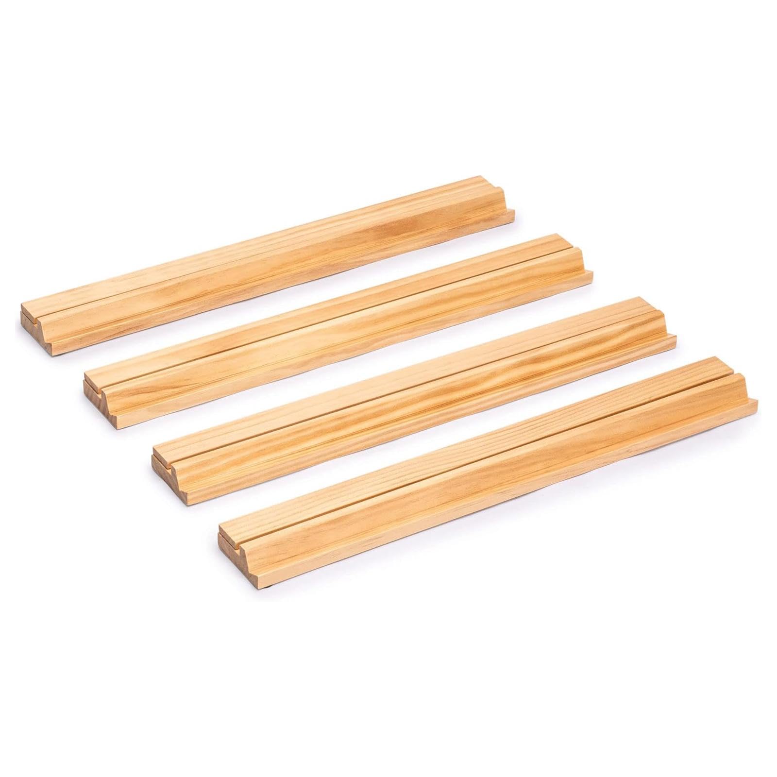 4 Soportes de Mahjong de 44 Cm, Bandejas Ligeras, Accesorios para Juegos de Mesa para Noches de Juegos, Reuniones, Fiestas Y Familias, Madera
