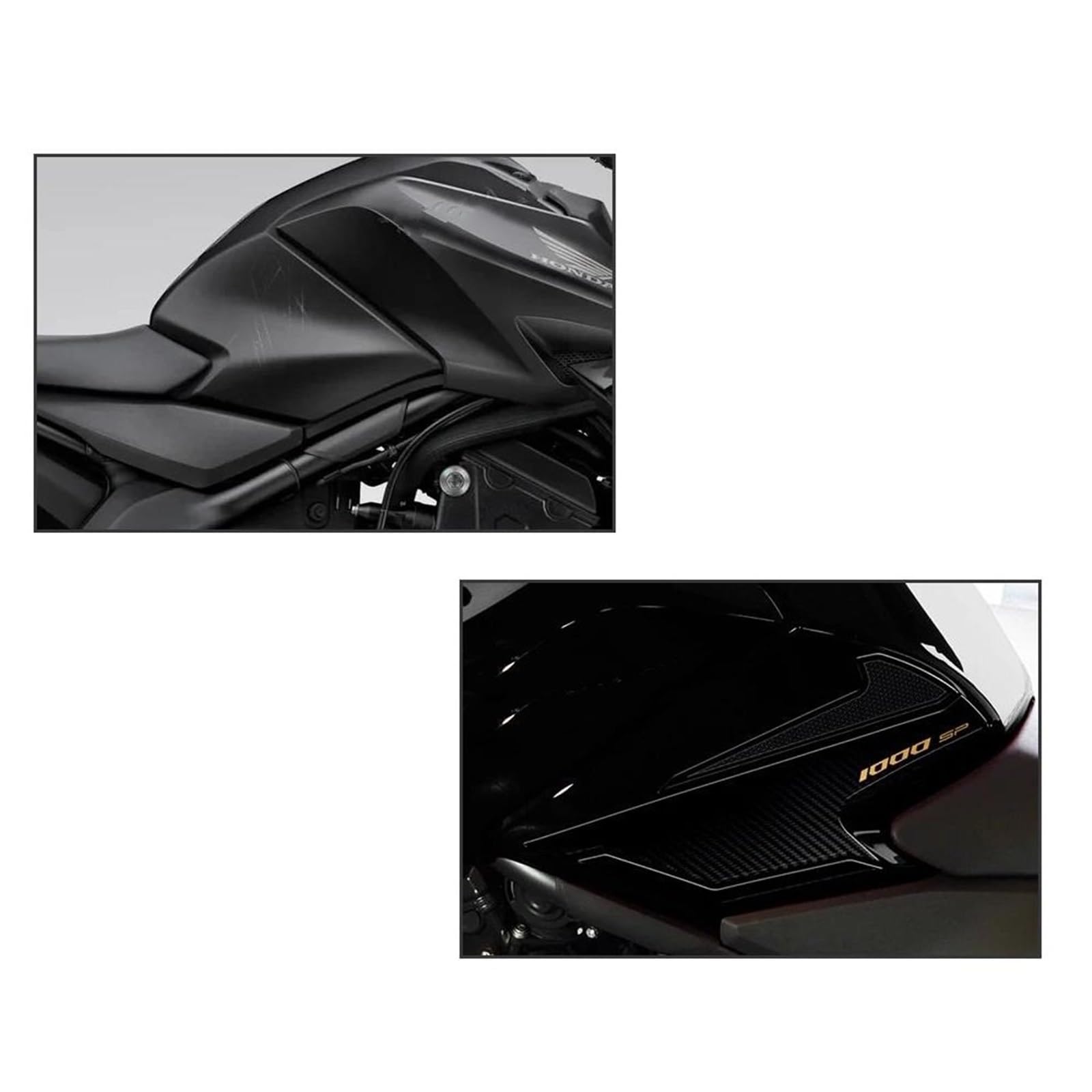 Motorrad-Tankpad-Set Für Für CB1000 Für Hornet SP 2025, Seitliche Tankpads Tankschutzhauben(Gelb,X-1)