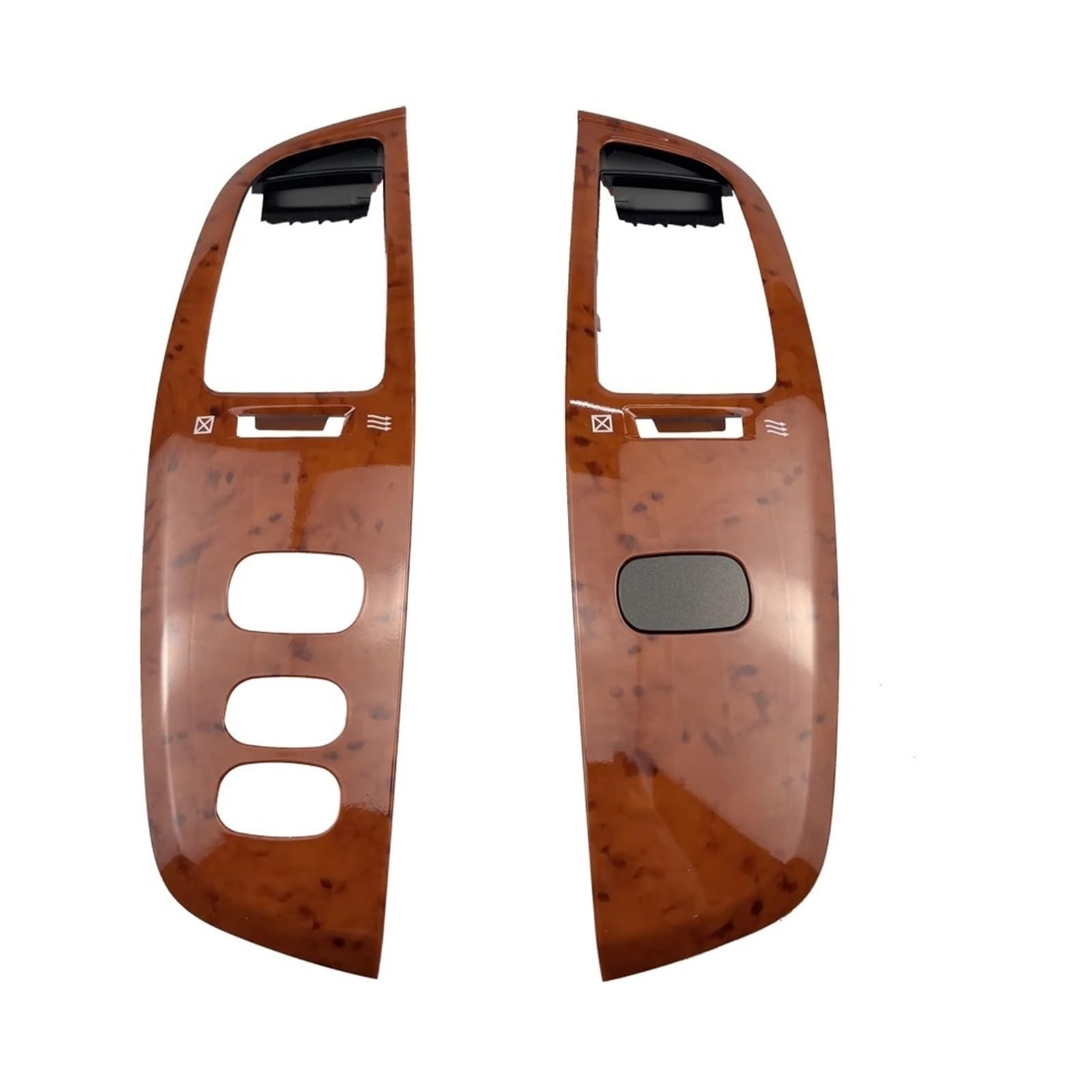 Jsyalmslw Strip-Lhd-Wood Car Air Conditioning Vents For Toyota For Land For Cruiser 100 Lc100 Fj100 1999-2007 Pair Lhd Rhd Air Outlet Vent Air Vents(Strip-Lhd-Wood)