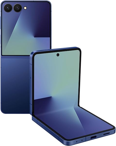 Samsung Galaxy Z Flip7 Cell Phone, 512GB AI Smartphone, Unlocked Android, Long Battery Life, 2025, US 1 Yr Manufacturer Warranty, Blue Shadow