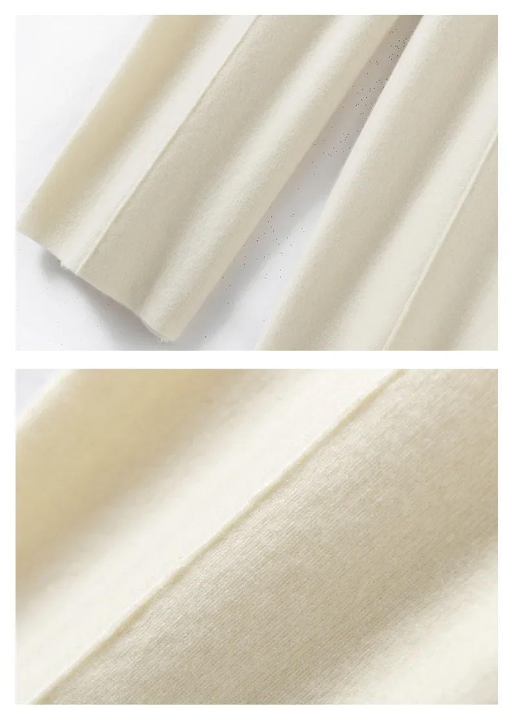 Pantaloni casual da donna in tinta unita lavorati a maglia pantaloni larghi caldi pantaloni ispessiti pantaloni larghi
